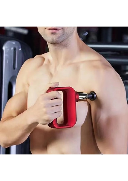 Siyah (Kutulu) C Tipi Şarj Mini Masaj Tabancası Fasya Tabancası Vurmalı Kas Masaj Tabancası Kas Derin Gevşeme El Terapötik Perküsyon Vücut Masajı (Yurt Dışından) indirimleri