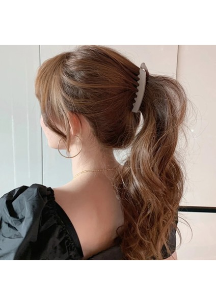 M Yeşil 10 cm 1 Adet Buzlu Muz Saç Klipler Düz Renk Muz Klip Kadın Saç Şekillendirici Klip Moda At Kuyruğu Klip Tokalarım Saç Pençe Tokalar (Yurt Dışından)