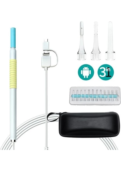 Sarı USB Hd Görsel Kulak Kiri Temizleme Endoskop Otoskop Kaşık Kamera Borescope Android Pc Tablet Kulak Kiri Temizleme Seçimi Kulak Temizleyici Aracı (Yurt Dışından)