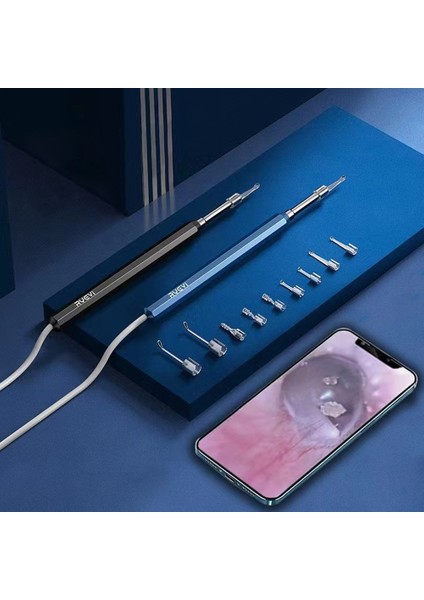 3 In 1 Görünür Earpick Tıbbi Otoskop Su Geçirmez Kamera Kulak Kiri Görsel Ağız Muayene Kulak Kaşığı Desteği Android Pc Kulak Temizleme Aracı (Yurt Dışından)