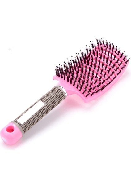 Pembe Kızlar Saç Derisi Masaj Tarak Saç Fırçası Kıl Naylon Kadın Islak Kıvırcık Detangle Saç Fırçası Salon Kuaförlük Şekillendirici Araçları (Yurt Dışından)