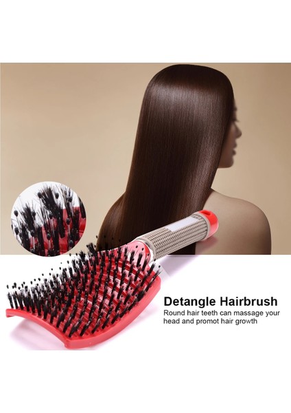 Pembe Kızlar Saç Derisi Masaj Tarak Saç Fırçası Kıl Naylon Kadın Islak Kıvırcık Detangle Saç Fırçası Salon Kuaförlük Şekillendirici Araçları (Yurt Dışından) fırsatları