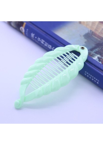 Yeşil 1 Adet Moda Farklı Tasarım Balık Kuyruğu Klip Bayan Balık Klasörü Balık Kuyruğu Klip Firkete Headdress Muz Şekli Saç Aksesuarları (Yurt Dışından)