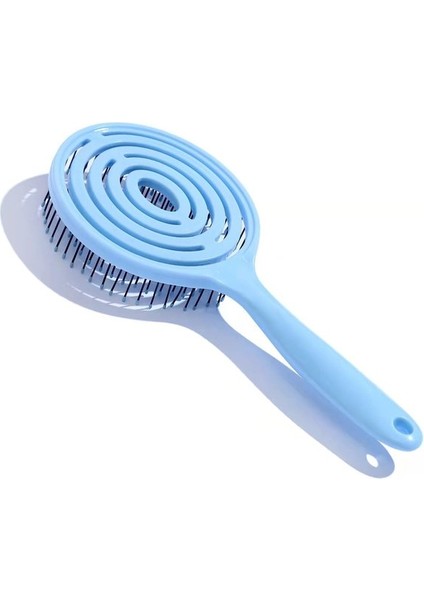 Yuvarlak Mavi 1 Adet Orijinal Saç Fırçası Sihirli Saç Tarağı Dolaşık Açıcı Saç Fırçası Dolaşık Açıcı Bit Masajı Tarak Kadın Arapsaçı Kuaför Salonu 2021 (Yurt Dışından)