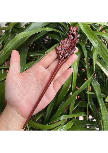 12 Kırmızı Sandal Ağacı Ahşap Saç Sopa Manolya Çiçek Ahşap Saç Tokası Oyma Şakayık Başlığı Saç Takı Aksesuarları (Yurt Dışından) indirimleri