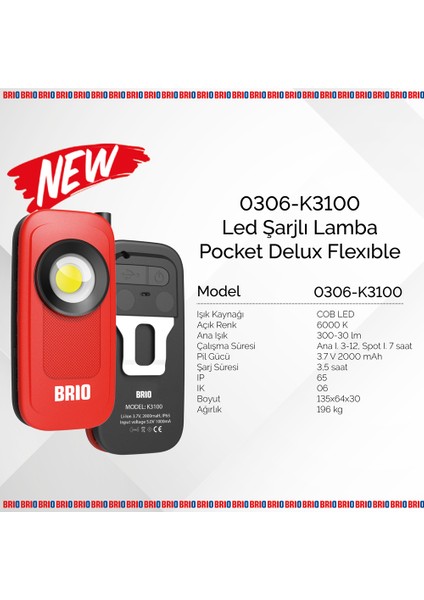 Usb Şarjlı, Esnek, Eller Serbest, Mıknatıslı, Kamp, Tamirci Led Lambası 300 L fiyatları
