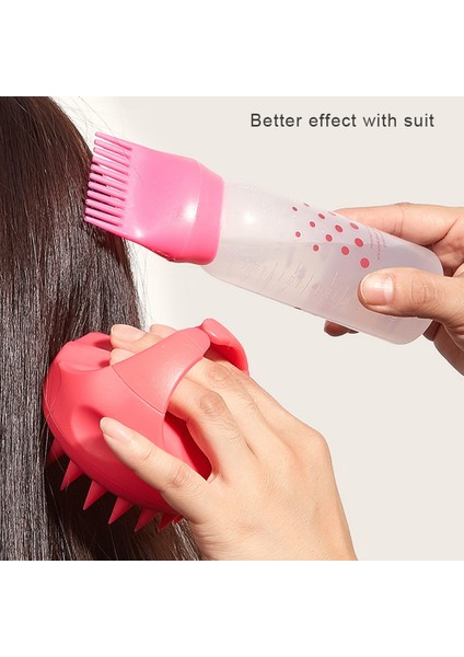 02 120 ml Renkli Plastik Saç Boyası Doldurulabilir Şişe Aplikatör Tarak Dağıtım Salon Saç Boyama Kuaförlük Şekillendirici Aracı (Yurt Dışından)
