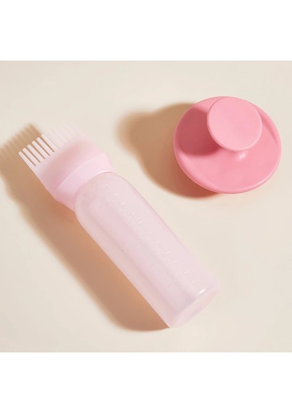 02 120 ml Renkli Plastik Saç Boyası Doldurulabilir Şişe Aplikatör Tarak Dağıtım Salon Saç Boyama Kuaförlük Şekillendirici Aracı (Yurt Dışından)
