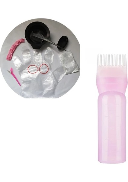 1 Takım 120ML Boş Saç Boyası Şişesi Aplikatör Fırçası ile Salon Dağıtım Saç Boyama Boyama Şişeleri Kuaförlük Şekillendirici Aracı (Yurt Dışından)