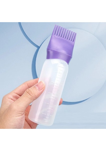 Gül Kırmızı 120 ml Saç Boyası Aplikatör Şişeleri Plastik Doldurulabilir Şişe Çok Renkli Boyama Şişesi Tarak Fırça Şekillendirici Aracı Saç Boyama Araçları (Yurt Dışından)