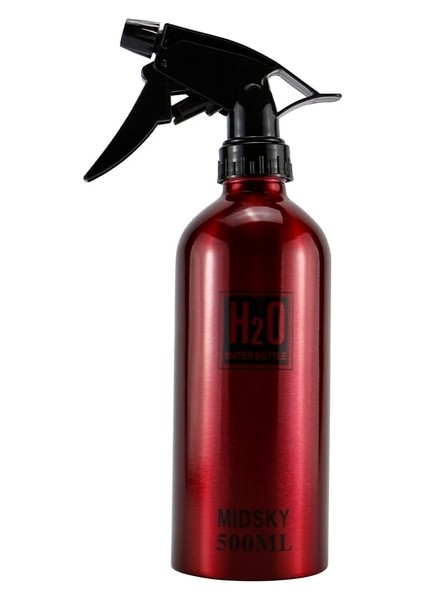 Kırmızı 500 ml Kuaförlük Sprey Şişesi Boş Şişe Doldurulabilir Salon Kuaför Berber Saç Araçları Su Püskürtücü Alüminyum Sprey Şişesi (Yurt Dışından)