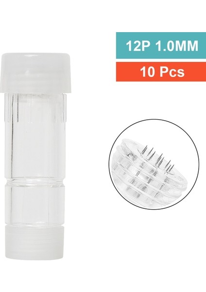 10 Adet 12P 1.0mm Hydra Kalem H2 Profesyonel Kablosuz Mikro Iğneleme Kalemi 12 Adet Kartuşları ile Beslenme Ithalat Mezoterapi Terapi Güzellik Cihazı (Yurt Dışından)