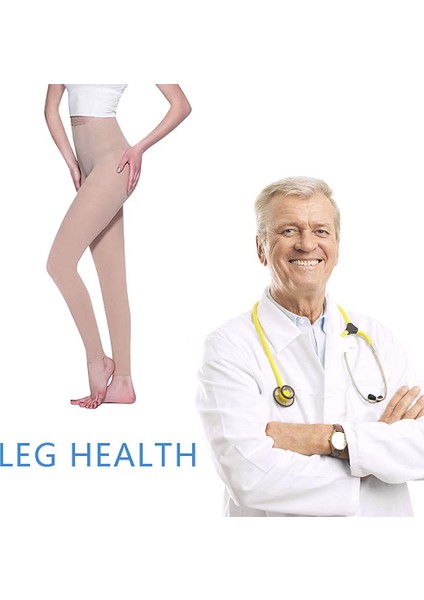 Burnu Açık Siyah Xl Tıbbi Sıkıştırma Külotlu Çorap Kadınlar Için Opak Destek 15-20MMHG Firma Mezun Hortum Tayt (Yurt Dışından) indirimleri