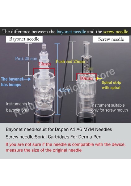 10 Adet Derma Araçları Mym Iğneler Kartuş Iğne 9 Pin/12 Pin/36 Pin/3d/5d Süngü Vida Bağlantı Noktası Elektrikli Mikro Haddeleme Mts Terapi (Yurt Dışından)