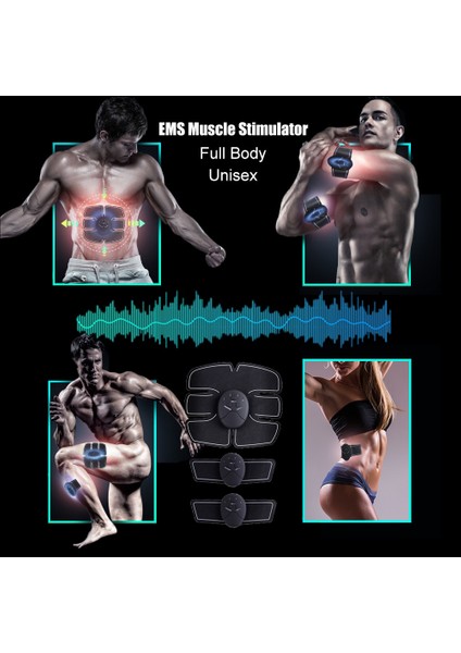 20 Adet Jel Pedleri Ems Eğitmen Tam Vücut Kas Stimülasyonu Karın Kalça Abs Stimülatörü Fitness Kalça Kaldırma Masaj Makinesi Güzellik Sağlık (Yurt Dışından)