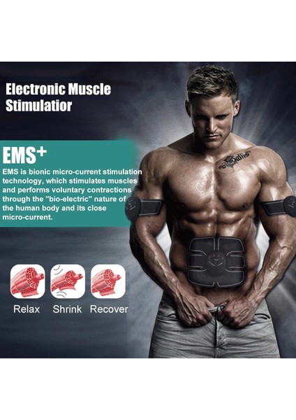 20 Adet Jel Pedleri Ems Eğitmen Tam Vücut Kas Stimülasyonu Karın Kalça Abs Stimülatörü Fitness Kalça Kaldırma Masaj Makinesi Güzellik Sağlık (Yurt Dışından)