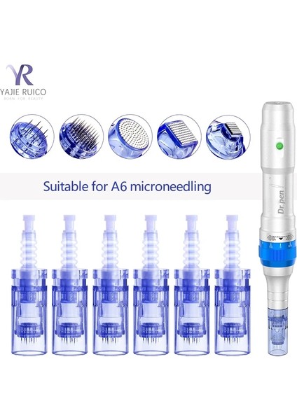 10 Adet F7-W Pın Dr Pen A6 Nano Mini Iğne Dövme Kalemi Süngü Değiştirin Kartuşu Değiştirin Steril Profesyonel Dövme Cilt Bakım Seti Mini Iğne (Yurt Dışından)