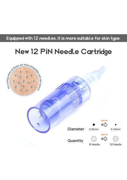 10 Adet F7-W Pın Dr Pen A6 Nano Mini Iğne Dövme Kalemi Süngü Değiştirin Kartuşu Değiştirin Steril Profesyonel Dövme Cilt Bakım Seti Mini Iğne (Yurt Dışından)