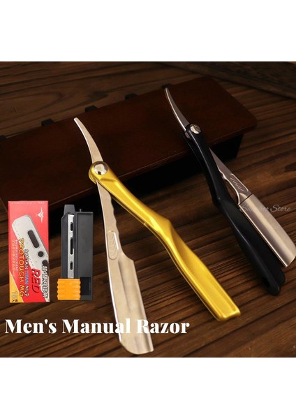Mor Jilet Seti Berber Dükkanı Tıraş Bıçağı Çinko Alaşım Abs Saplı Tüy Bıçakları Vintage Manuel Tıraş Makinesi Jilet Çok Fonksiyonlu 5 Renk (Yurt Dışından)