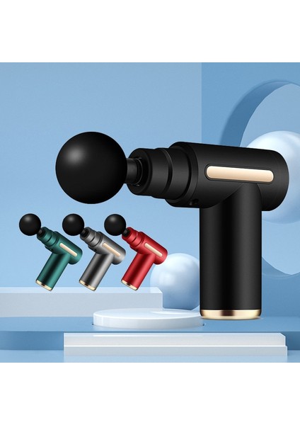 Kırmızı LCD Ekran Tip C Şarj Mini Masaj Tabancası Derin Doku Perküsyon Rahatlama Kas Vücut Boyun Gevşetme Kadın Için LCD Massageador Fitness Pistolas Fasya Tabancası (Yurt Dışından) modelleri