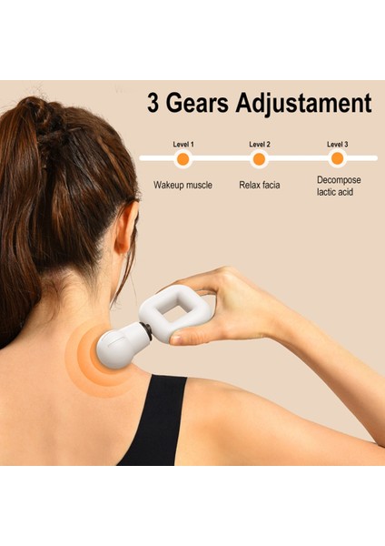 Siyah Taşınabilir Fasya Tabancası Titreşim Masaj Tabancası Sırt Masajı Derin Doku Kas Massajador Vücut Gevşeme Mini Fitness Cihazı (Yurt Dışından) fırsatları