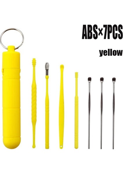 Abs Sarı Kulak Temizleyici Kişisel Kulak Bakımı Kaşık Aracı Spiral Kulaklar Için Kulak Kiri Seçici Temizleme Kulak Kiri Küret Temizleme Aracı Kulak Tıkacı Sökücü (Yurt Dışından)