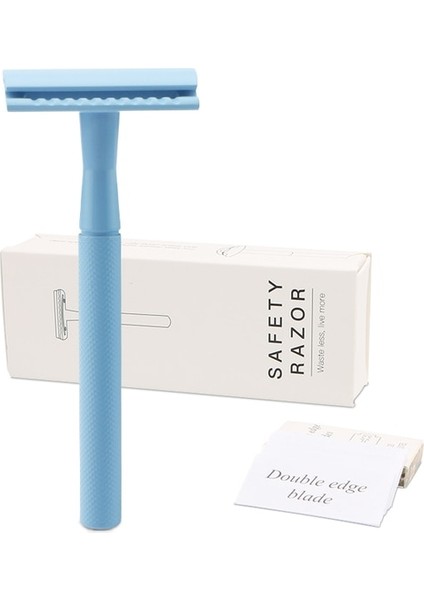 Blue Razor Lemonwald Erkek Tıraş Makinesi Çift Kenarlı Emniyetli Jilet Kaliteli Jilet 5 Bıçaklı Islak Tıraş, Aşıklar Için En Iyi Hediye (Yurt Dışından)