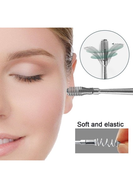 Siyah 6 Adet Kulak Temizleyici Balmumu Temizleme Aracı Paslanmaz Çelik Kulak Tıkacı Çubukları Kulak Temizleyici Kaşık Kulak Kiri Sökücü Curette Kulak Temizleme Çubuğu Temizleme (Yurt Dışından)