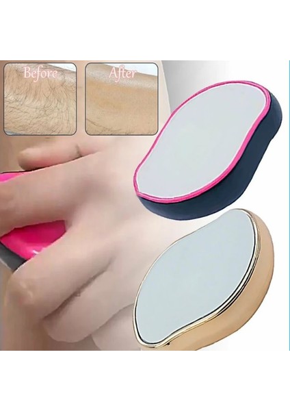 Pembe Nano Epilatör Tüy Dökücü Epilasyon Tıraş Makinesi Kristal Cam Epilasyon Silgi Ağrısız Depil Hop Taş Vücut Peeling 2023 (Yurt Dışından)
