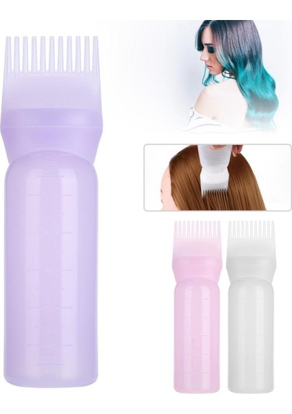 Pembe Saç Boyası Aplikatör Fırça Şişeleri Boyama Şampuan Şişesi Yağ Tarak Saç Boyası Şişesi Aplikatör Saç Boyama Şekillendirici Aracı (Yurt Dışından) fırsatları