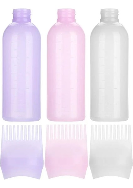 Pembe Saç Boyası Aplikatör Fırça Şişeleri Boyama Şampuan Şişesi Yağ Tarak Saç Boyası Şişesi Aplikatör Saç Boyama Şekillendirici Aracı (Yurt Dışından) indirimleri