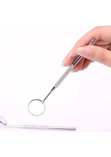 13.5cm Paslanmaz Çelik Kulak Balmumu Temizleme Araçları Ayna Aletleri Ağız Kirpik Uzatma Kontrolü Için Kirpik Araçlarının Uygulanması Diş Diş (Yurt Dışından) indirimleri