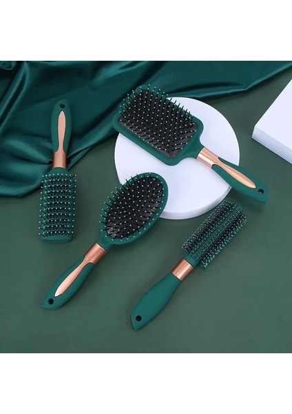 Kıvırmak Tarak 2 Saç Fırçası Saç Derisi Masaj Tarak Saç Fırçası Kadın Islak Kıvırcık Detangle Anti Statik Salon Spa Kuaförlük Şekillendirici Aracı Oval Yuvarlak (Yurt Dışından) modelleri