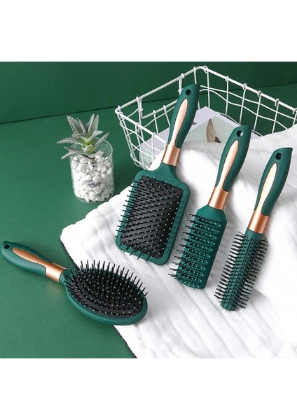 Kıvırmak Tarak 2 Saç Fırçası Saç Derisi Masaj Tarak Saç Fırçası Kadın Islak Kıvırcık Detangle Anti Statik Salon Spa Kuaförlük Şekillendirici Aracı Oval Yuvarlak (Yurt Dışından) fırsatları