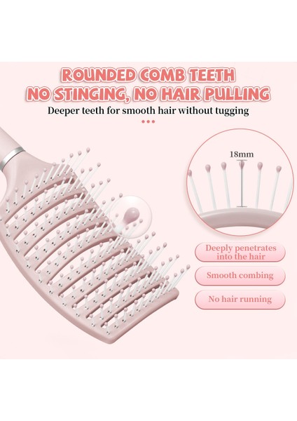 Tip 2 Pembe Saç Fırçası Saç Derisi Masaj Tarak Kadınlar Için Islak Kuru Kıvırcık Detangle Saç Fırçası Salon Kuaförlük Şekillendirici Araçları Kabarık Saç (Yurt Dışından) fırsatları