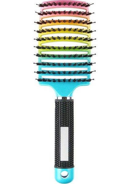 Renkli Kadın Saç Tarak Saç Derisi Masaj Tarak Kıl ve Naylon Saç Fırçası Islak Kıvırcık Detangle Saç Fırçası Salon Kuaförlük Şekillendirici Araçları (Yurt Dışından)