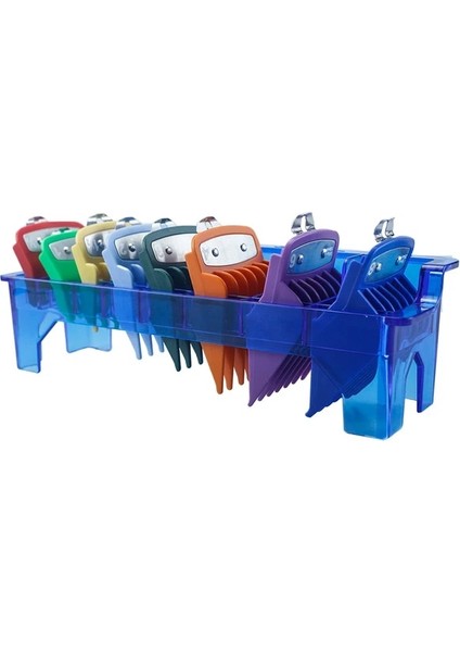 8 Adet-Renkli-Mavi Profesyonel Saç Kesme Makinesi Limit Kılavuzu Tarak Wahl Giyotin Evrensel Kesme Kılavuzu Tarak Saç Kesimi Araçları Saç Kesme Makinesi Limit Tarak (Yurt Dışından)