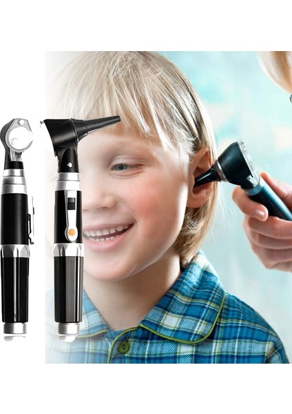 LM01T Beyaz Işık Profesyonel Otoscopio Teşhis Kiti Tıbbi Ev Doktoru Kbb Kulak Bakımı Endoskop LED Taşınabilir Otoskop Kulak Temizleyici 8 Ipuçları ile (Yurt Dışından)
