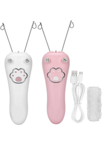 Beyaz Elektrikli Pamuk Ipliği Epilatör Bayan Yüz Vücut Saç Çıkarıcı Şarj Edilebilir Çekme Yüzey Cihazı Temizleme Aracı Yüz Epilatör (Yurt Dışından) fiyatları