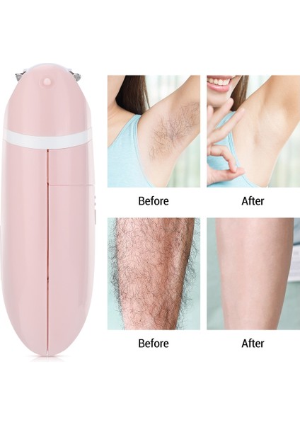 Pembe Kadın Elektrikli Epilatör Tıraş Makinesi Bikini Koltukaltı Bacak Yüz Epilasyon Giyotin Vücut Depilador Güvenli Tıraş Makinesi Epilasyon (Yurt Dışından) fırsatları