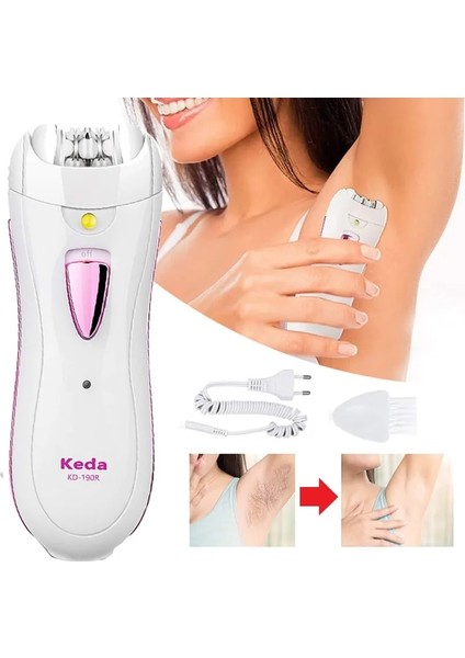 Abd Plug Güçlü Kadın Epilatör Elektrikli Yüz Saç Çıkarıcı Bikini Giyotin Kadın Epilatör Yüz Mini Bacak Epilasyon USB Şarj Edilebilir (Yurt Dışından)