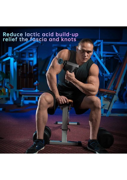 B Yeşil 10 Kafa LCD Yüksek Frekanslı Fasya Tabancası Masaj Taşınabilir Çanta Terapi Tabancası Fitness Masaj Tabancası Kas Relax Vücut Gevşeme (Yurt Dışından)