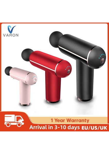 Siyah Varon Fasya Tabancası Titreşim Masaj Tabancası Vurmalı Tabanca Masajı Derin Doku Kas Vücut Gevşeme Mini Fitness Cihazı (Yurt Dışından) fiyatları