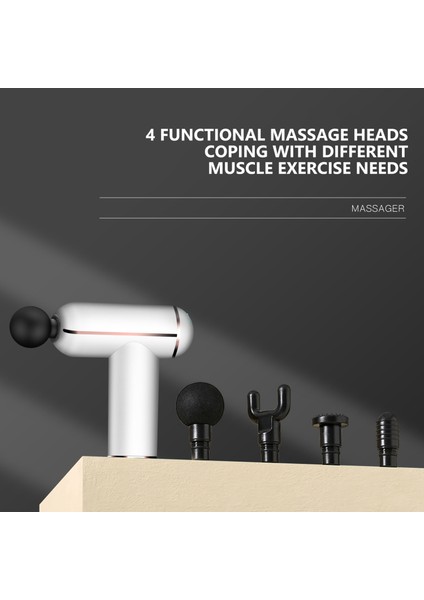 Siyah Varon Fasya Tabancası Titreşim Masaj Tabancası Vurmalı Tabanca Masajı Derin Doku Kas Vücut Gevşeme Mini Fitness Cihazı (Yurt Dışından) modelleri