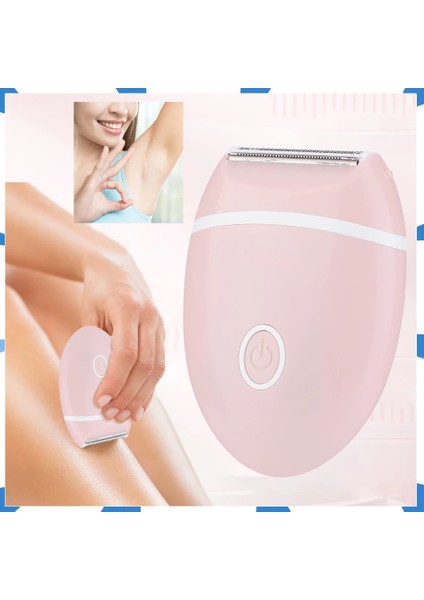 Pembe Kadın 3'ü 1 Arada Tıraş Makinesi Elektrikli Mini Tıraş Makinesi Özel Epilasyon Ekipmanları Tüm Vücut Bıçağı Koltuk Altı Samimi Alan (Yurt Dışından)