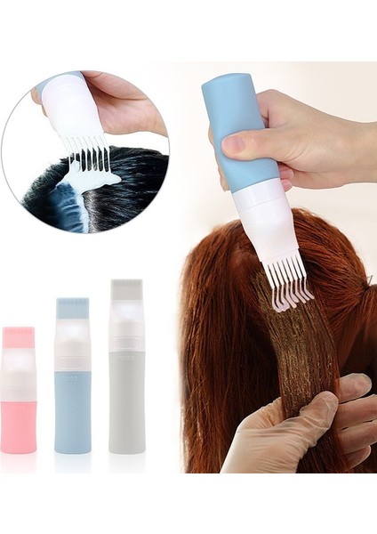 38ML Mavi Boş Saç Boyama Dağıtım Aplikatör Şişeleri 38/60/80ML Şampuan Şişesi Yağ Tarak Büyük Kapasiteli Salon Saç Şekillendirici Aksesuarları (Yurt Dışından)