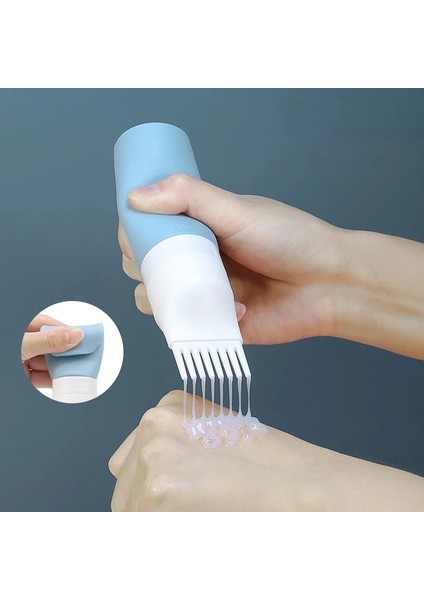 38ML Mavi Boş Saç Boyama Dağıtım Aplikatör Şişeleri 38/60/80ML Şampuan Şişesi Yağ Tarak Büyük Kapasiteli Salon Saç Şekillendirici Aksesuarları (Yurt Dışından) modelleri