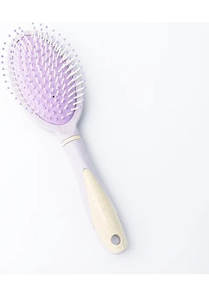 1851-MOR Masaj Tarak Hava Yastığı Kuaförlük Tarak Plastik Büyük Diş Şekillendirici Tarak Düz Kıvırcık Islak Saç Dıy Kuaförlük Aracı (Yurt Dışından)