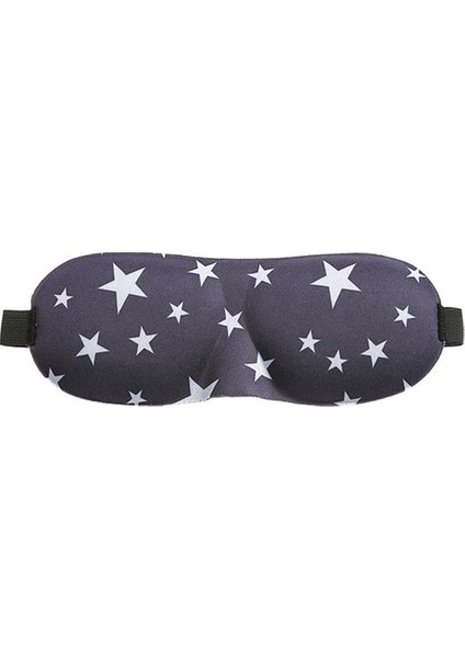 Yıldız 3D Taşınabilir Yumuşak Göz Maskesi Seyahat Uyku Dinlenme Masaj Yardımı Uyku Maskesi Kapak Göz Bandı Uyku Maskesi Kılıfı Körü Körüne Siperliği (Yurt Dışından)