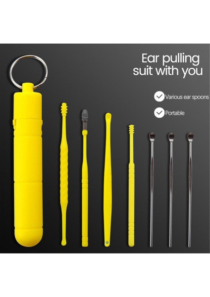 A06 6 Adet 2-7 Adet Kulak Kiri Sökücü Kiti Kulak Toplama Kaşık Seti Kulak Bakımı Temizleme Kulak Tıkaçları Saklama Çantası ile Paslanmaz Çelik Kulak Temizleyici Araçları (Yurt Dışından) modelleri